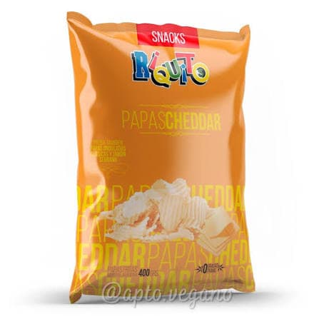 RIQUITO Papa ondulada cheddar  x400